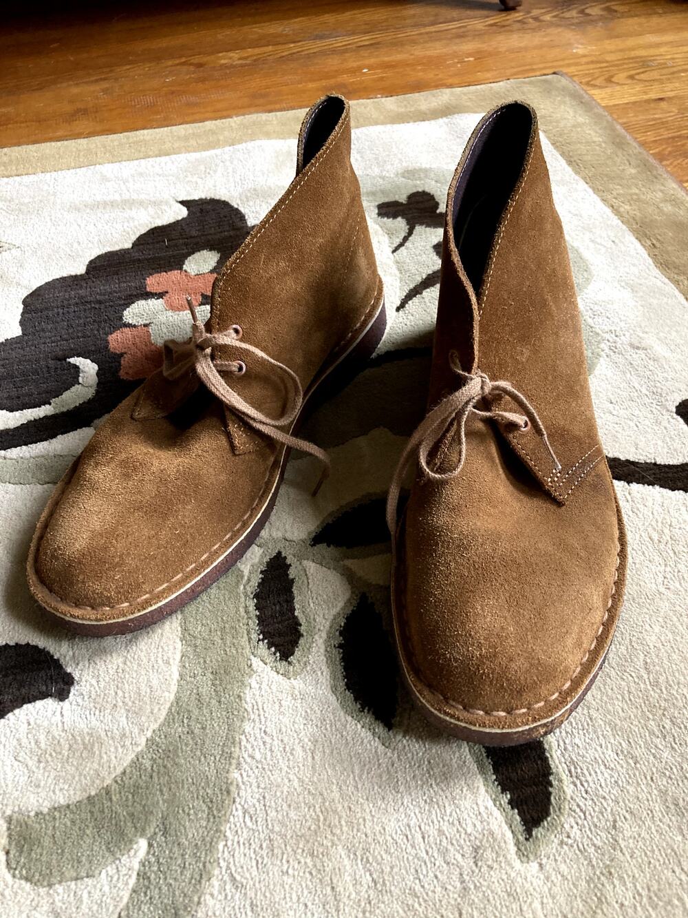 Clarks Original Brown Suede Chukka Boots, Men's Size 8.5/EUR 41.5